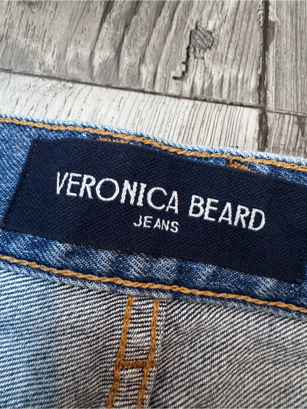 Veronica Beard Dylan High Rise Patchwork Straight-Leg Ankle Jeans $398 Size 26 - Picture 9 of 12